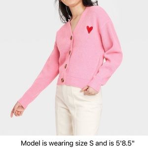 a new day | Sweaters | Nwt Target Heart Cardigan Sweater Blogger Favorite |  Poshmark